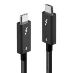 Cabo Thunderbolt 4 Lindy 2 m 40 Gbit/s Preto