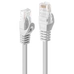 Netzwerkkabel Lindy Cat6 2 m U/UTP RJ-45 Stecker an Stecker weiß