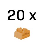 Bloccatore di porte RJ-45 Lindy Arancione 20 pezzi
