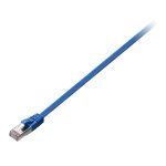 Cable de red V7 Cat6 blindado azul 2m con conectores RJ45 macho