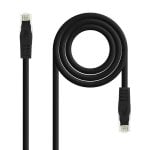 Netzwerkkabel Latiguillo RJ45 LSZH Cat.6A UTP AWG24 Schwarz 1m