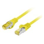 Cavo di rete Lanberg PCF6A-10CU Cat6a S/FTP 0,5 m Giallo