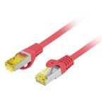 Netzwerkkabel Lanberg PCF6A-10CU Cat6a S/FTP 1,5 m Rot