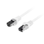 Netzwerkkabel Lanberg Cat8.1 S/FTP 0,5 m Weiß