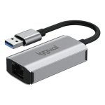 Scheda di Rete IGGUAL Adattatore USB-A 3.0 a RJ45 Gigabit 1000 Mbit/s Argento