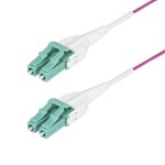 Cable de Fibra Óptica Multimodo OM4 LC a LC 3m Violeta Érica StarTech.com