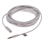 Cable de Audio Axis 01589-001 3,5mm Macho a Hembra 5 m Blanco