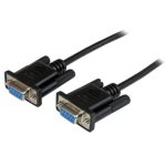 Nullmodem-Kabel Serie RS232 DB9 Weiblich zu Weiblich 1m StarTech.com Schwarz