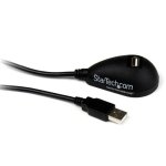 Cable d'extension USB 2.0 StarTech.com 1,5 m mâle vers femelle pour bureau noir