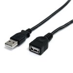 Cable de Extensión USB 2.0 StarTech.com 1,8 m Macho a Hembra USB A Negro