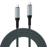 Cable USB4 Ewent 2 m USB-C à USB-C 40 Gbit/s Noir