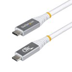Câble USB4 StarTech.com USB-C 50cm Certifié USB-IF 80Gbps PD 240W Blanc