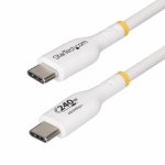 Cable de Charge USB-C StarTech.com 4m 240W PD 3.1 USB 2.0 Blanc