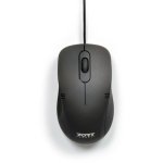 Ratón Port Designs 900400-PRO USB-A 1000 DPI Ambidiestro Negro Ergonomía