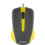 Ratón Yenkee YMS 1015YW USB 1000 DPI Cable Amarillo Antitranspiración