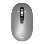 Port Designs Pure 910009 Mouse Bluetooth 3200 DPI Grigio Ricaricabile