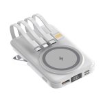 Powerbank Magnética Klack 10000mAh Com Cabos Integrados Ecrã LED