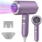 Secador de Cabelo Profissional Iónico Dam Electronics 2400W 3 Temperaturas 2 Velocidades Roxo