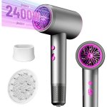 Sèche-cheveux Ionique Dam Electronics 2400W 3 Températures 3 Vitesses Gris avec Accessoires