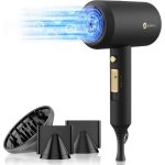 Sèche-cheveux Ionique Professionnel Dam Electronics 1800W 2 Températures 2 Vitesses Noir