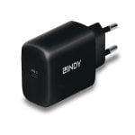 Ladegerät USB-C 65W Lindy Power Delivery 3.0 GaN Schwarz