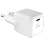 Cargador Tucano GaN 20W USB-C Blanco Carga Rápida