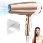 Secador de Cabelo Profissional Dam Electronics 2400W 3 Temperaturas 3 Velocidades Iónico Champanhe