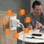 Cargador USB-C GaN 70W 4 puertos j5create