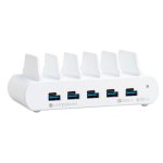 Cargador de 5 Puertos USB Compulocks Estación de Carga Interior Blanco