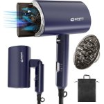 Sèche-cheveux Pliable Ionique Dam Electronics 2200W 2 Températures 2 Vitesses Bleu
