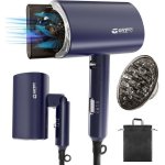 Sèche-cheveux Pliable Ionique Dam Electronics 2200W 2 Températures 2 Vitesses Bleu