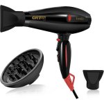Sèche-cheveux ionique professionnel Dam Electronics 2400W 3 températures diffuseur 2 vitesses 2 buses protection surchauffe