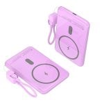 Power Bank kabellos Leotec 5000mAh 20W Rosa