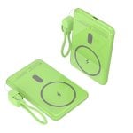Power Bank Kabellos Leotec 5000mAh 20W Grün