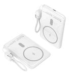 Power Bank kabellos Leotec 5000mAh 20W weiß