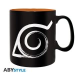 Tazza ABYSTYLE Naruto Shippuden Konoha 0,46 L Ceramica Nera