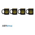 Set de 4 Tazas Espresso Batman Iconic ABYSTYLE Cerámica Negro 110 ml