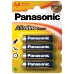 Alkaline Batterie Panasonic AA LR6 4er Pack Blau Gold
