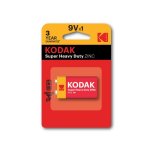 Pila Kodak 9V Cloruro de Zinc 250 mAh Extra Heavy Duty