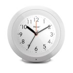 Sveglia Analogica Mebus 25629 Bianca 12h con Sveglia e Funzione Snooze