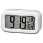 Relógio Despertador Digital Hama RC 660 LED Branco com Rádio Controlo