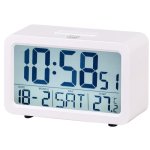 Sveglia Digitale Trevi SLD 3P60 Bianca con Funzione Snooze e Termometro