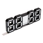 Despertador Muitomas NEONCLOCKWH LED Negro Blanco Interior