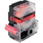 Cinta para impresora de etiquetas Epson LC7RBP9 negro/rojo pastel 36 mm x 9 m