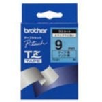 Nastro per Stampanti Etichette Brother Gloss Laminated 9mm Black/Blue TZ