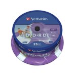 DVD Verbatim 43667 8,5 GB DVD+R DL 25 unidades Eje