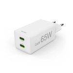 Cargador Hama 65W 2 Puertos USB-C Power Delivery Quick Charge Blanco