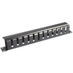 Painel de gestão de cabos WP WPN-ACM-302-B 2U 19" Preto
