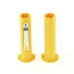 Adaptador Amarillo Zebra para Impresoras de Etiquetas ZD230T, ZD888T, ZD420T, ZD620T (2 piezas)