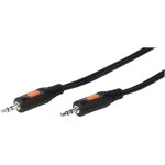 Câble Audio Vivanco 46044 3,5mm Mâle à Mâle 1,5 m Noir/Orange